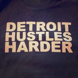 Crewneck Sweatshirt - Detroit Hustles Harder XL